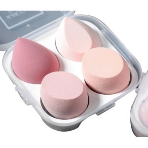 Ultra soft Blender Makeup Sponge Set of 4 with box (Multicolor)