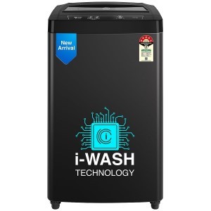 Godrej 6.5 Kg 5 Star I-Wash Technology for Automatic One Touch Wash Fully-Automatic Top Load Washing Machine (2023 Model, WTEON 650 AP 5.0 GPGR, Graphite Grey, With Toughened Glass Lid)